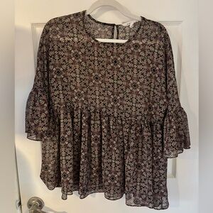 BCBGeneration Multicolor Floral Blouse